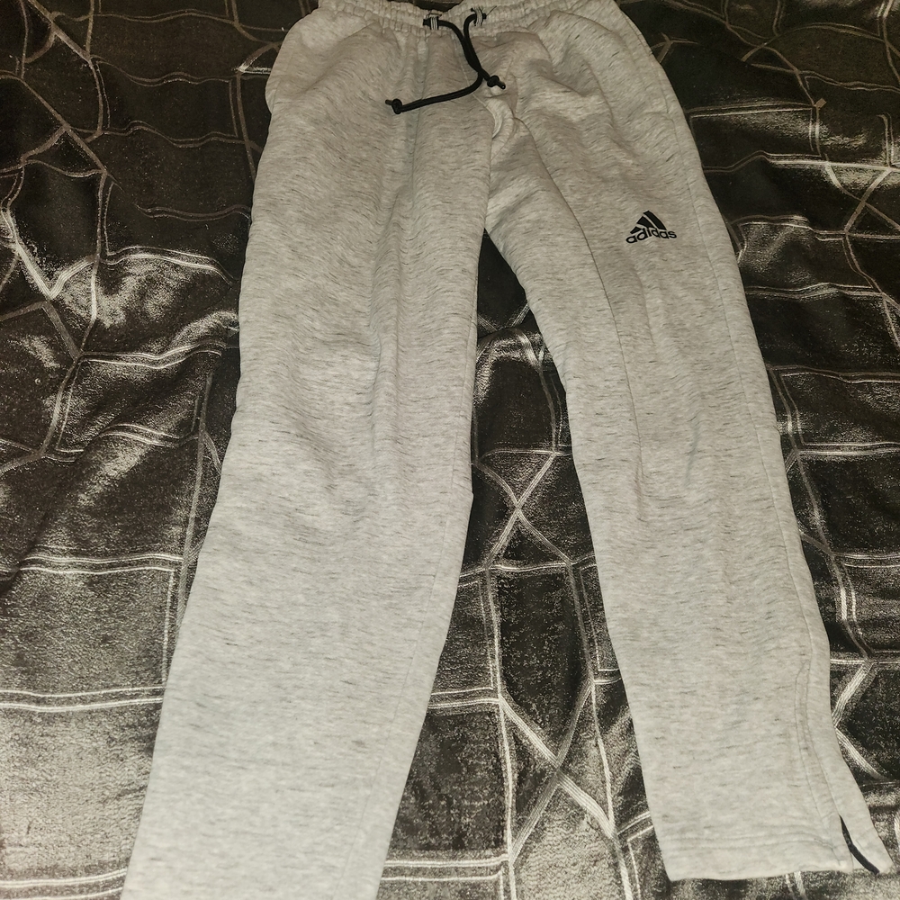 Adidas Gray Sweatpants - Picture 2 of 2